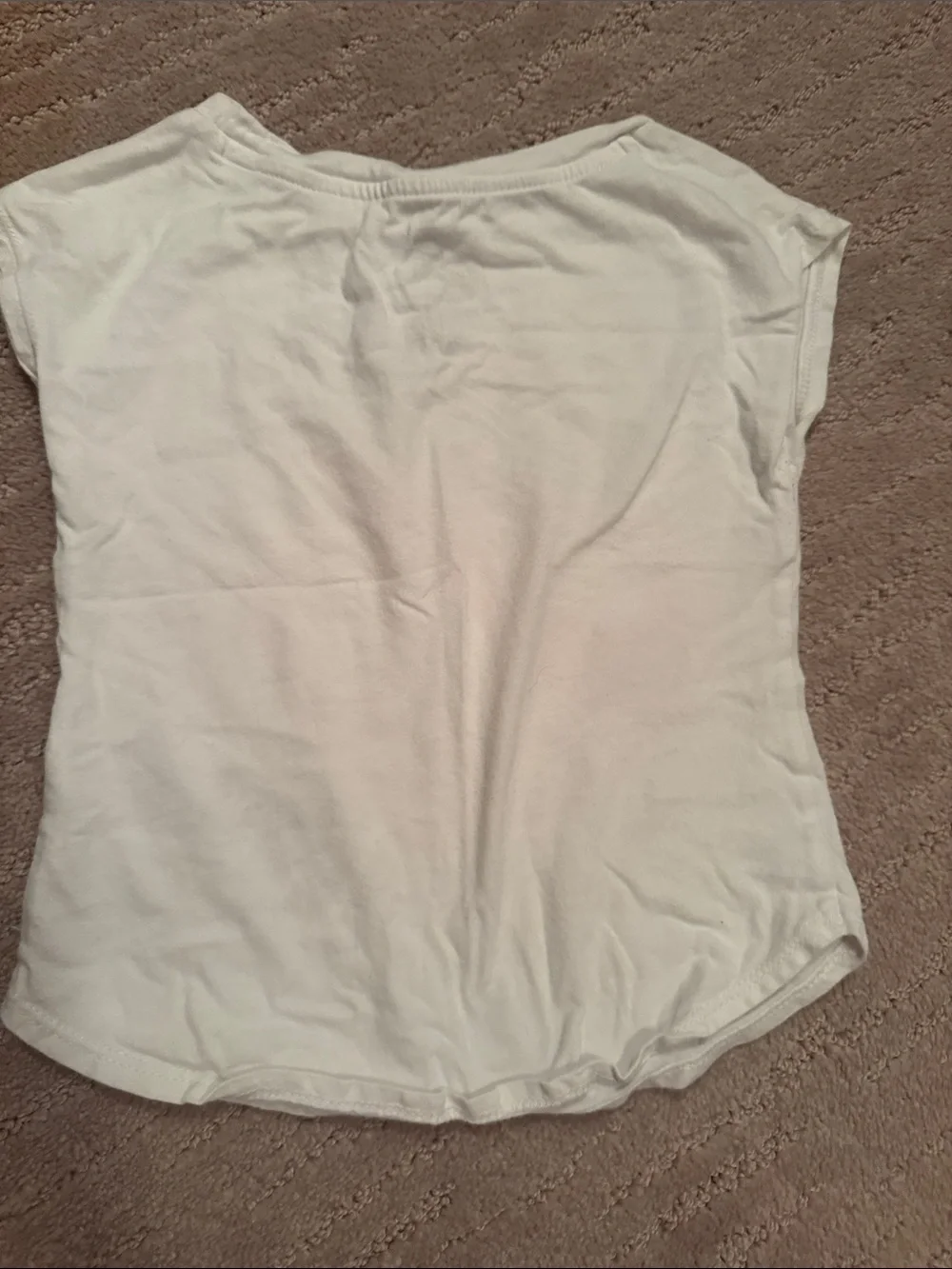 Nike White Short Sleeve Tee with Navy Star 'nike' and Red Swoosh